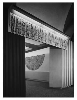 A. Villani & Figli, Bologna, Museo Civico, Ingresso alla Mostra "Pittura bolognese del Trecento", gelatina bromuro d'Ag/ carta, CC BY-NC-ND