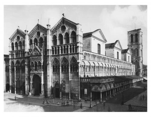 Vecchi, Giuseppe, Ferrara, Cattedrale di San Giorgio, gelatina bromuro d'Ag/ vetro, CC BY-NC-ND