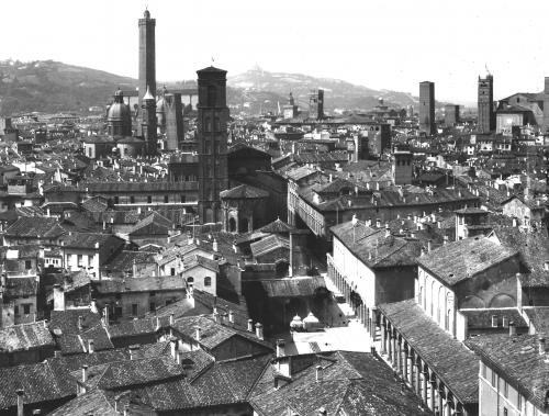 Premiata Fotografia Luigi Lanzoni & Figlio (Giovanni), Bologna, Veduta dalla Torre della Specola, gelatina ai sali d'Ag/ vetro, CC BY-NC-ND