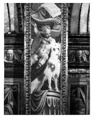 Foto Fazioli, Cremona, Cremona, San Sigismondo, Antonio Campi, Putto, decorazione della navata centrale, gelatina/ carta, CC BY-NC-ND