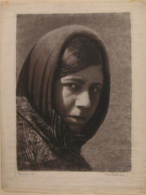 Peretti Griva, Domenico Riccardo, Donna sarda, Stampa al bromolio trasferto su carta, CC BY-SA