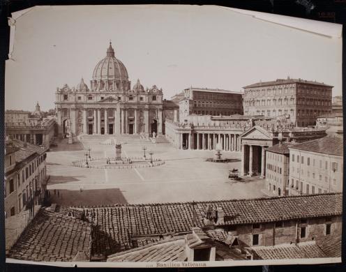 Romualdo Moscioni, Basilica Vaticana, stampa all'albumina, CC BY-SA