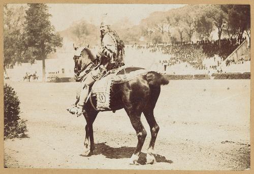 Primoli, Giuseppe, Roma - Il colonnello W.F. Cody (Buffalo Bill) ai Prati di Castello, albumina/ carta, CC BY-SA