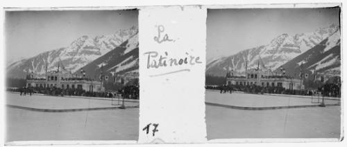 Chautemps, Guy, 17. La patinoire (Il pattinaggio), gelatina bromuro d'argento/ vetro, stereoscopia, positivo b/n, CC BY-SA