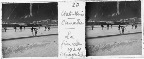 Chautemps, Guy, 20. Etats-Unis Canada. La finale. Olympiades 1924 (Stati Uniti – Canada. La finale. Olimpiadi 1924), gelatina bromuro d'argento/ vetro, stereoscopia, positivo b/n, CC BY-SA