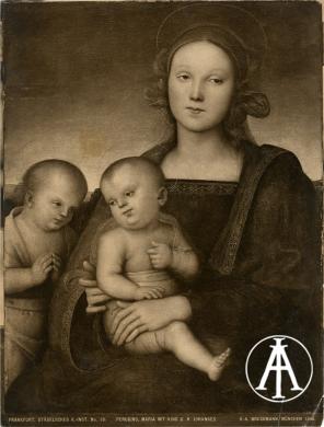 Bruckmann, V.A. , Francoforte, Städelsches Kunstinstitut, Pietro Perugino, Madonna col Bambino e San Giovannino, CC BY-SA