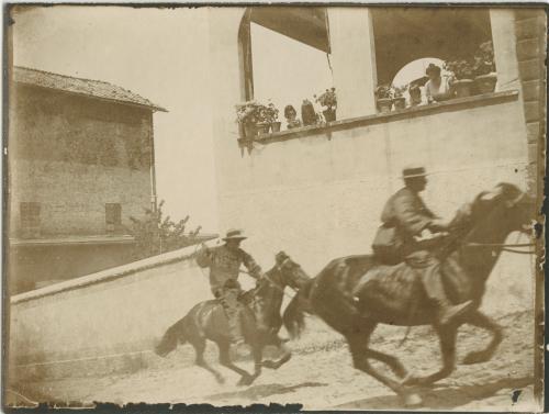 Cavalli al galoppo, albumina/ carta, CC BY-SA