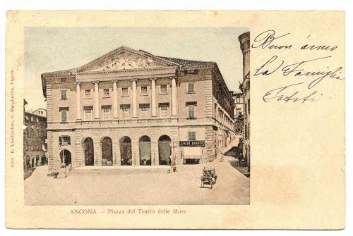 Editore  E. Vierbucher (S. Margherita Ligure), Ancona - Piazza del Teatro delle Muse, CC BY-SA