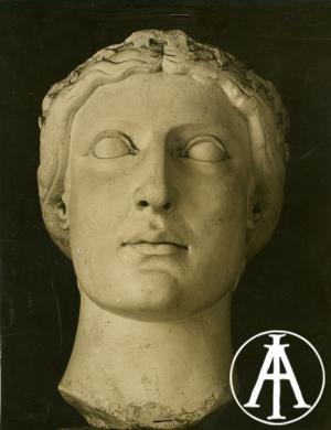 Capua, Museo Provinciale Campano, testa marmorea, sec. XIII, gelatina ai sali d'argento, CC BY-SA