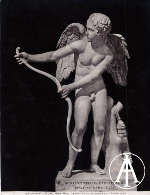 Edizioni Alinari, Roma, Musei Capitolini, Amore che spezza l'arco, gelatina ai sali d'argento, CC BY-SA