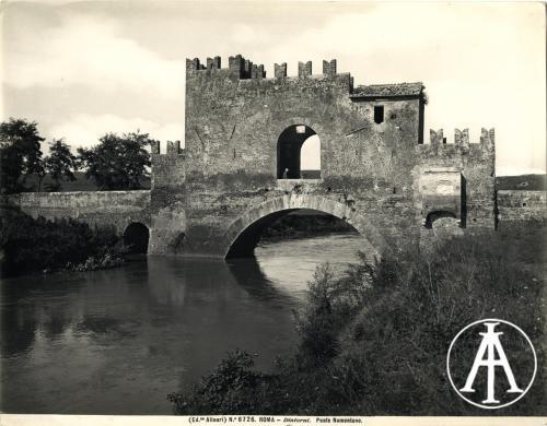 Edizioni Alinari, Roma, veduta del ponte Nomentano, gelatina ai sali d'argento, CC BY-SA