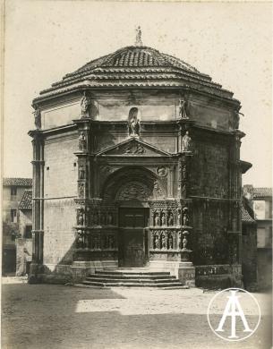 Gabinetto Fotografico Nazionale, Vicovaro (RM), veduta del tempietto di San Giacomo Maggiore, gelatina ai sali d'argento, CC BY-SA