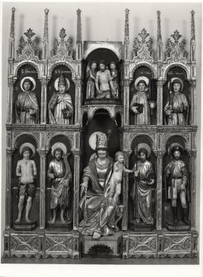 Ciol, Elio e Ciol, Stefano, Domenico da Tolmezzo, Ancona lignea, Chiesa di Santa Maria Assunta, Cella (Forni di Sopra), CC BY-SA
