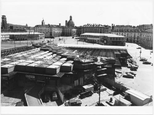 Giorcelli, Veduta dall'alto di Porta Palazzo (piazza della Repubblica) a Torino, carta/gelatina, CC BY