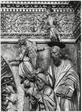 Ciol, Elio e Ciol, Stefano, Giovanni Martini, Ancona lignea (part.), Chiesa dei Santi Pietro e Paolo, Mortegliano, CC BY-SA