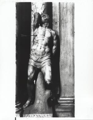 Böhm, Osvaldo, Alessandro Vittoria, San Sebastiano, Altare dei Luganegheri, Chiesa di San Salvador, Venezia, CC BY-SA