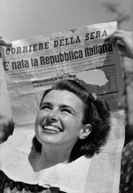 Patellani, Federico, Immagine per la copertina di Tempo n. 22 del 15-22 giugno 1946, gelatina bromuro d'argento / pellicola in rullo negativa, CC BY-NC-ND