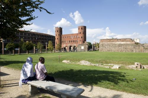 Saroldi, Marco © MuseoTorino, Veduta della Porta Palatina, digitale, CC BY-SA