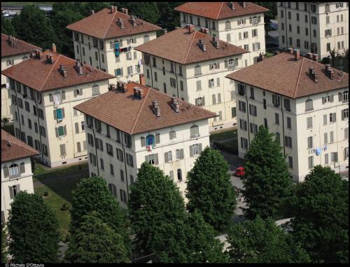 D'Ottavio, Michele © MuseoTorino, Veduta aerea del Villaggio SNIA-Viscosa, Torino, digitale, CC BY-SA