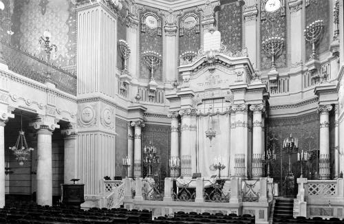Morpurgo, Luciano, Roma - Tempio Maggiore - Sinagoga, interno, (negativo), CC BY-SA