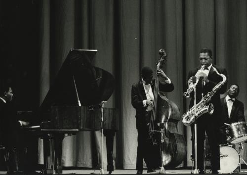 Del Comune, Attilio, John Coltrane. Dalla serie Jazz portrait, gelatina bromuro d'argento / carta, CC BY-NC-ND