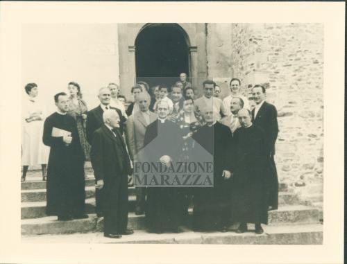 "Marazza con il cardinale Montini in visita a Orta San Giulio", Fotografia a stampa, b/n, CC BY-NC-ND