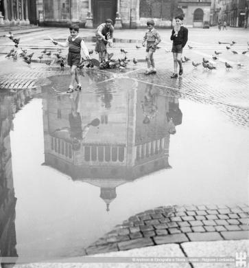 Fazioli, Ernesto, Piazza Duomo, Cremona, stampa originale, CC BY-NC-ND