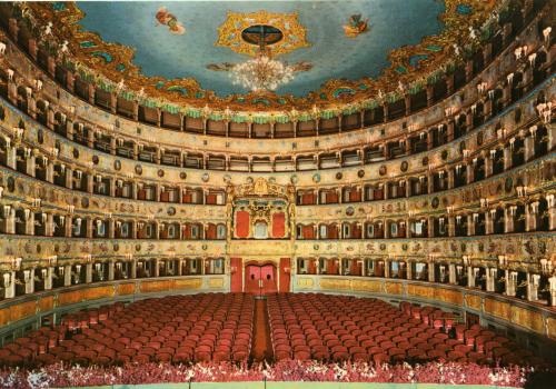Venezia, Interno del Teatro "La Fenice", carta, CC BY-SA