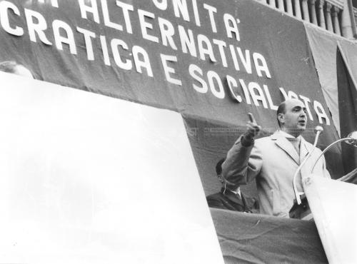 Albanese, Mario, Padova - 1968, Comizio di Napolitano - Fondo Mario Albanese -, Stampa al bromuro d'argento/ carta, CC BY-SA