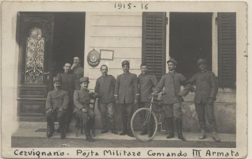 Cervignano. Posta militare Comando III Armata, post 1915, CC BY-SA