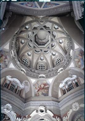 Guarino Guarini, Chiesa di San Lorenzo (particolare della cupola), Torino, 1964 circa, gelatina ai sali d'argento su pellicola, fotocolor, CC BY-NC-ND