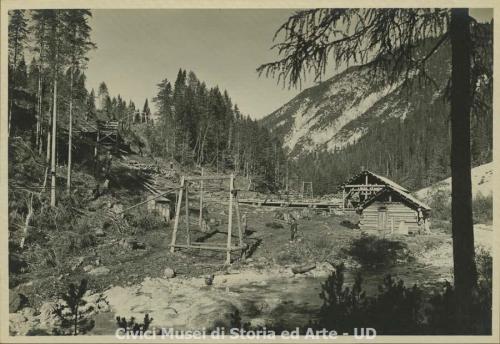 Brisighelli, Attilio, Bagni di Lusnizza - Industria legnami D'Antoni, 1926, gelatina bromuro d'argento/ carta, CC BY-NC-SA