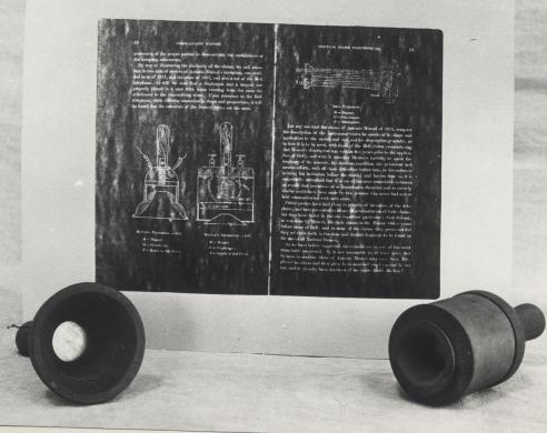 Ricostruzione del Telettrofono (primo brevetto del telefono di Meucci), post 1959, CC BY-SA