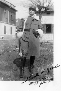 Sconosciuto, Vittorio Locchi sul fronte a Gorizia 1915, CC BY-SA