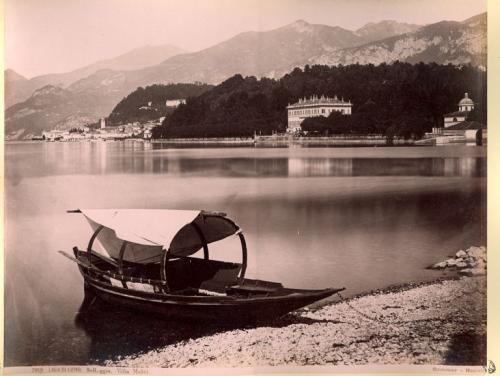 Giorgio Sommer , "Lago di Como. Bellagio. Villa Melzi",  seconda metà XIX  secolo, stampa all'albumina, inv. LV 869/83, CC BY-SA