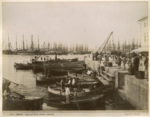 Edizioni Brogi, "Genova. Scalo del Porto" , fine XIX - inizio XX secolo, stampa all'albumina, inv. VBG 3/44, CC BY-SA