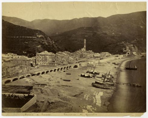 C. Brusa, "Riviera di Levante. Panorama di Moneglia", terzo quarto XIX secolo, stampa all'albumina, inv. VI C 44, CC BY-SA