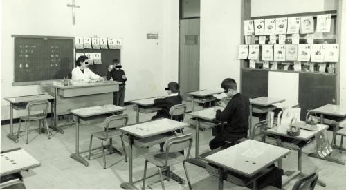 Vita scolastica, 1960 ca, Stampa alla gelatina ai sali d'argento, CC BY-SA