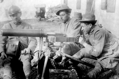 Prima Guerra Mondiale, gruppo di alpini, 1917, CC BY-SA
