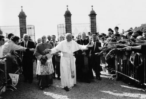 Papa Giovanni Paolo II in visita a Oropa, 16/07/1989, CC BY-SA