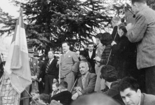 Brich di Zumaglia, comizio dell’Avv. Gino Colla, 04/1950, CC BY-SA
