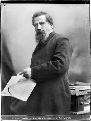 Aurelio Betri, Il compositore cremonese Amilcare Ponchielli (BSCr, Lastra Betri 114), 1880 circa, lastra, 239 x 179 mm, CC BY-SA