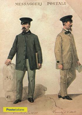 Uniformi estiva e invernale da messaggeri postali del Regno d’Italia, CC BY-NC-ND