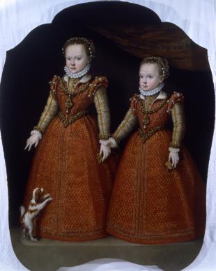 S. Anguissola, Doppio ritratto delle principesse infanti Isabella Chiara Eugenia e Caterina Micaela (olio su tela, 1570 ca), 2007 circa, digitale, CC BY-SA