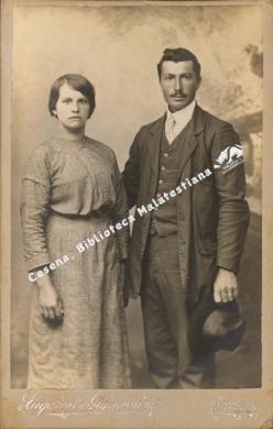 Lugaresi e Giovannini, Cesena, Paolo Lucchi e la moglie, 1915, CC BY-NC-ND