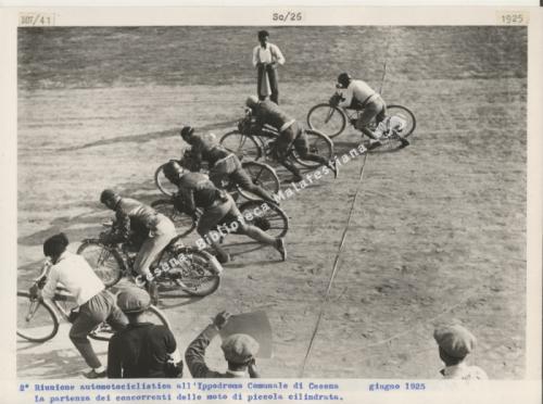 Francesco Dellamore, Cesena, 2. Riunione automotociclistica all'Ippodromo Comunale, 06/1925, CC BY-NC-ND