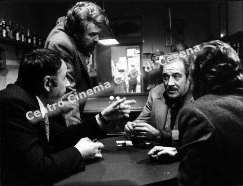 Tonino Benetti, “Amici miei” di Mario Monicelli: Philippe Noiret, Gastone Moschin, Ugo Tognazzi, Duilio Del Prete, 1975, CC BY-NC-ND