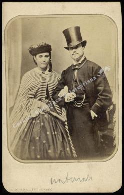Alessandro Duroni, Milano, Parigi, Teresita Garibaldi e Stefano Canzio, 1861, Albumina, CC BY-NC-ND
