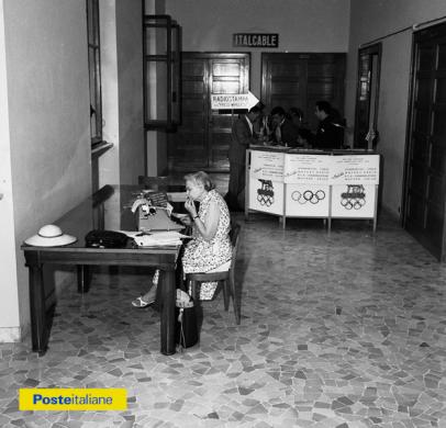 1960, Roma. Sala Stampa della Domus Mariae, allestita in occasione delle XVII Olimpiadi, CC BY-NC-ND