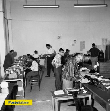 1960, Roma. Sala Stampa della Domus Pacis, allestita in occasione delle XVII Olimpiadi, CC BY-NC-ND